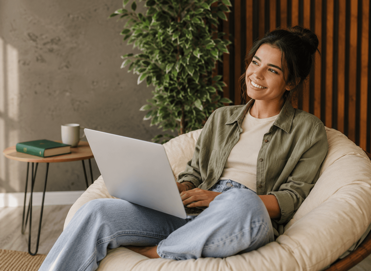 Hiring manager reviewing a candidate profile online